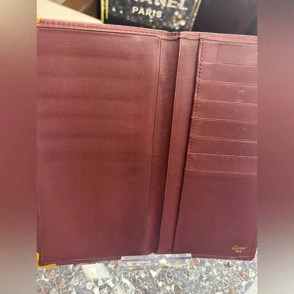 Cartier vintage Must de Cartier bifold wallet in burgundy EUC - Picture 10 of 12
